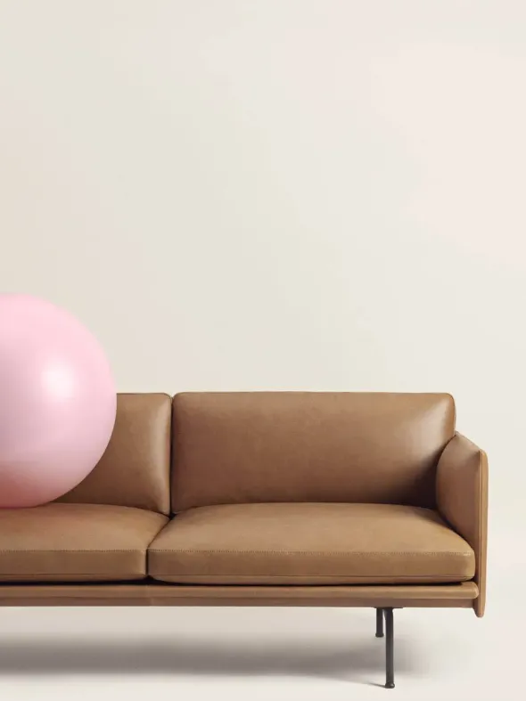 Outline 2 pers. sofa fra Muuto