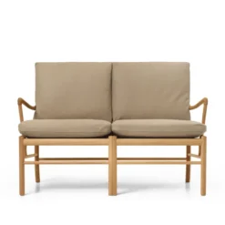OW149-2 Colonial sofa eg olie, Terra-læder af Ole Wanscher