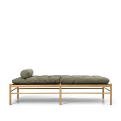 OW150 daybed eg olie, Terra-læder af Ole Wanscher