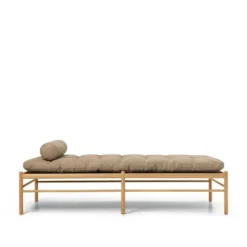 OW150 daybed eg olie, Terra-læder af Ole Wanscher