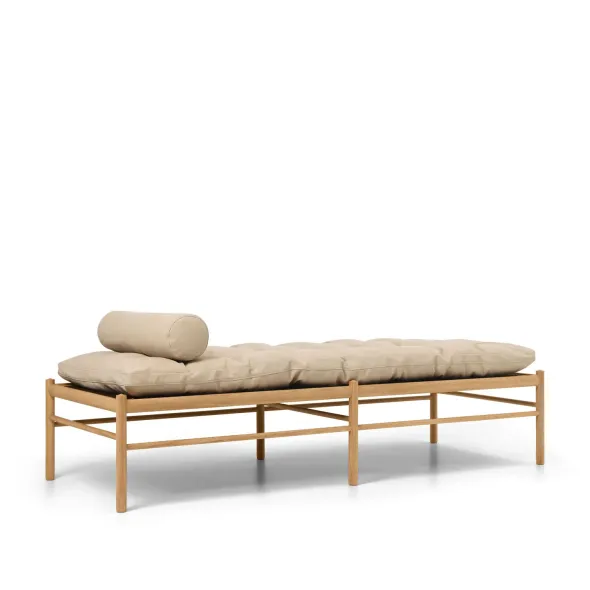 OW150 daybed eg olie, Terra-læder af Ole Wanscher