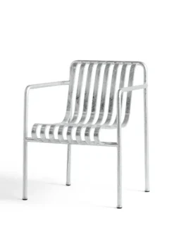 Palissade Dining Armchair, hot galvanised fra Hay