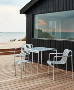 Palissade Dining Armchair, hot galvanised fra Hay