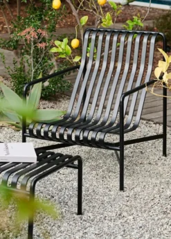 Palissade Lounge Chair High, antracit fra Hay