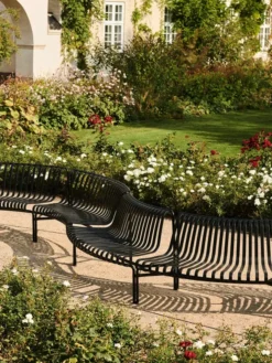 Palissade Park Dining Bench, in, antracit fra Hay