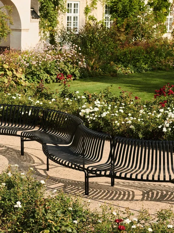 Palissade Park Dining Bench, in, antracit fra Hay
