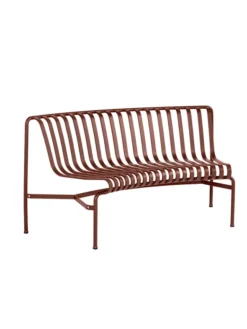 Palissade Park Dining Bench, in, iron red fra Hay