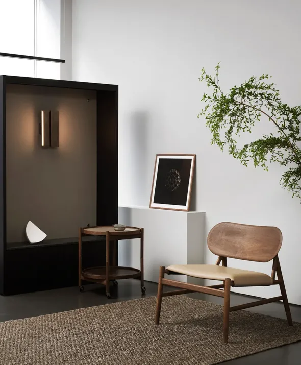 Papilio Double Væglampe, browned brass fra Anour