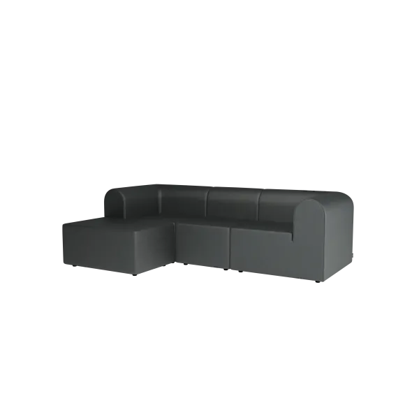Paradigm 3-personers sofa med pouf venstre fra Montana