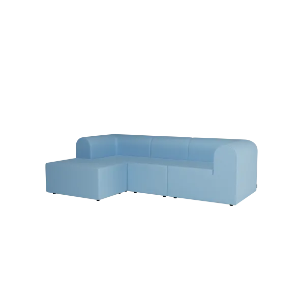 Paradigm 3-personers sofa med pouf venstre fra Montana