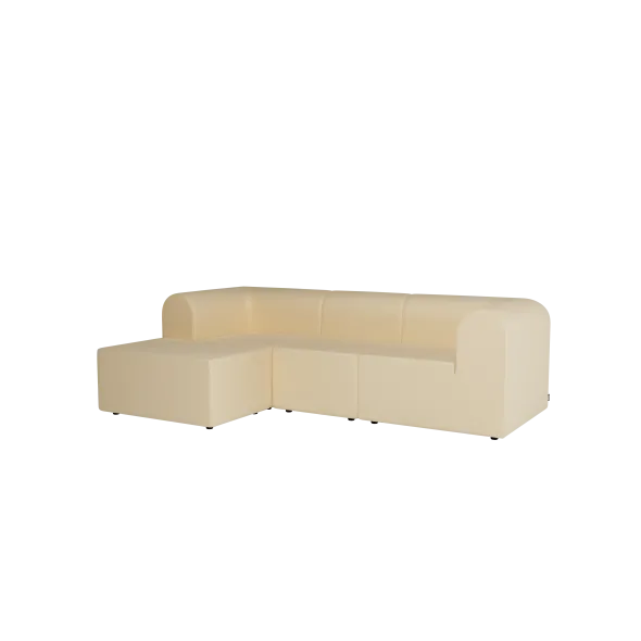 Paradigm 3-personers sofa med pouf venstre fra Montana