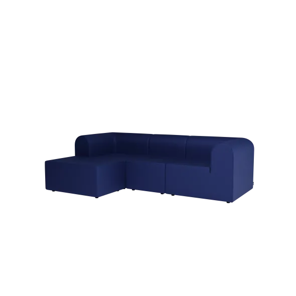 Paradigm 3-personers sofa med pouf venstre fra Montana