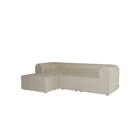 Paradigm 3-personers sofa med pouf venstre fra Montana