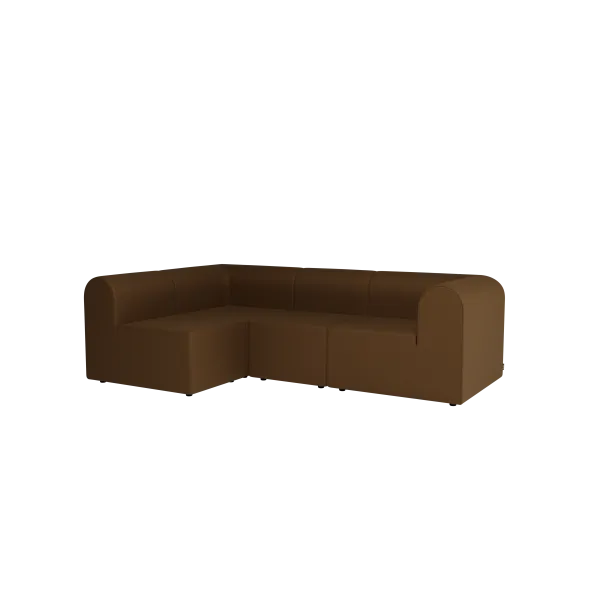 Paradigm 3-personers sofa med pouf venstre fra Montana