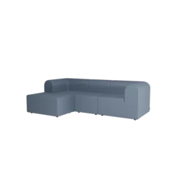 Paradigm 3-personers sofa med pouf venstre fra Montana