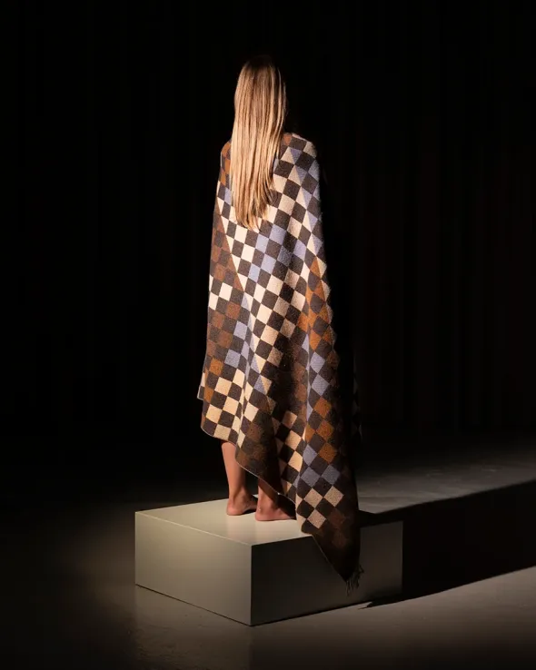 Patch Plaid, saffron/blue/white fra raawii