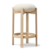 Pioneer Bar Stool, lacquered oak/zero 0001 fra Fredericia Furniture
