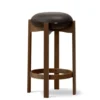 Pioneer Bar Stool, smoked oak/primo 86 fra Fredericia Furniture