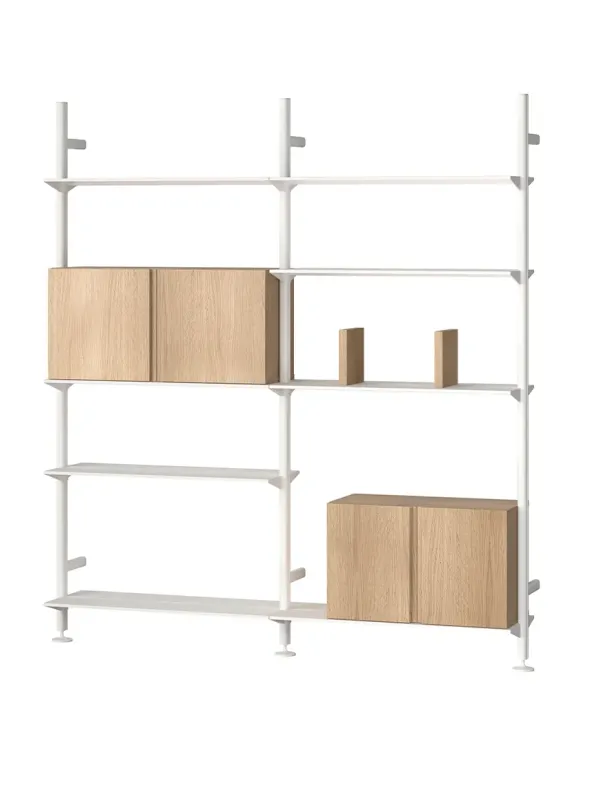 Pira G2 Floor-to-Wall Shelving Bundle D fra String