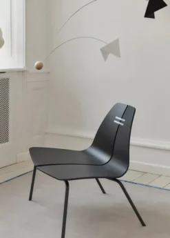 PK23 Lounge Chair, black/steel af Poul Kjærholm