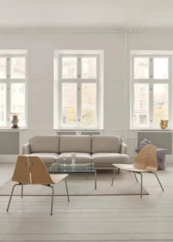 PK23 Lounge Chair, oak/steel af Poul Kjærholm