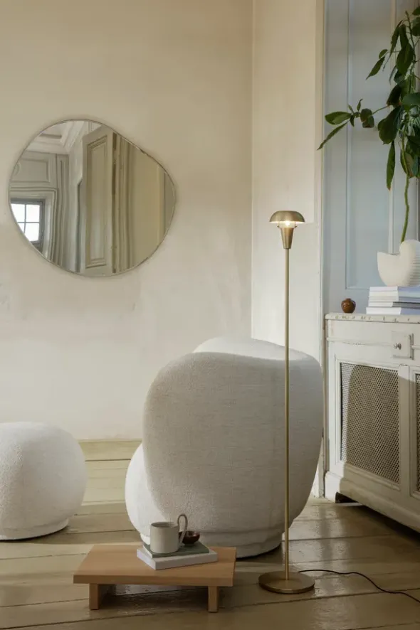 Pond Mirror XL, Dark Chrome fra Ferm Living