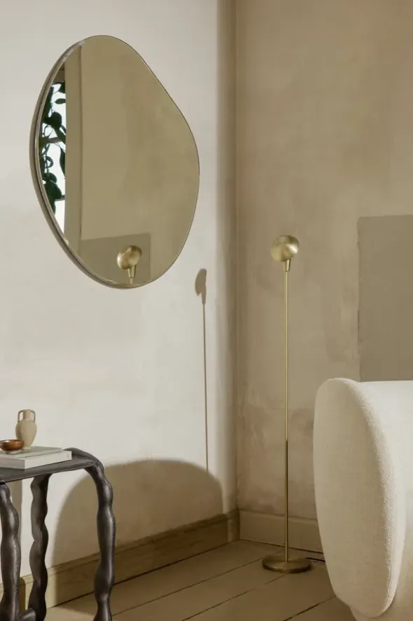 Pond Mirror XL, Dark Chrome fra Ferm Living