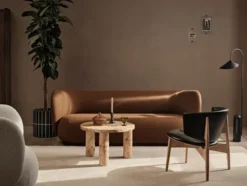 Post Coffee Table, burl veneer fra Ferm Living