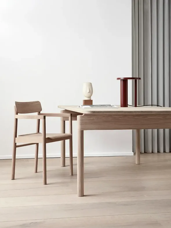 Post Spisebordsstol, eg lys olie fra Fredericia Furniture