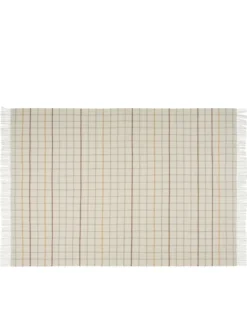 Quito Plaid, honey white fra Silkeborg Uldspinderi