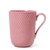 Rhombe krus m. hank, rosa fra Lyngby Porcelæn