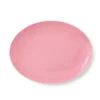 Rhombe oval fad, rosa fra Lyngby Porcelæn
