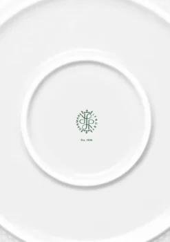 Rhombe serveringsskål, hvid fra Lyngby Porcelæn