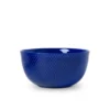Rhombe skål, mørk blå Ø22 cm fra Lyngby Porcelæn
