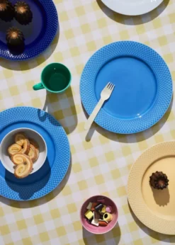 Rhombe tallerken, blå Ø27 cm fra Lyngby Porcelæn