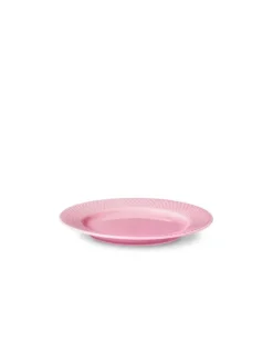 Rhombe tallerken, rosa Ø21 cm fra Lyngby Porcelæn