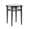 214 RH Skammel, sort fra Thonet