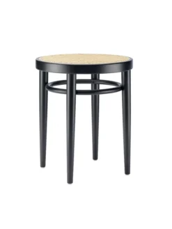 214 RH Skammel, sort fra Thonet