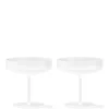 Ripple Champagne Saucers Frosted, sæt á 2 fra Ferm Living