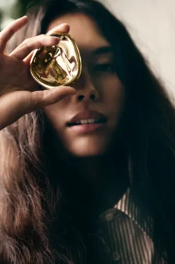 Ripple Knob Large, gold fra Hein Studio