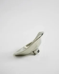 Ripple Knob Large, silver fra Hein Studio