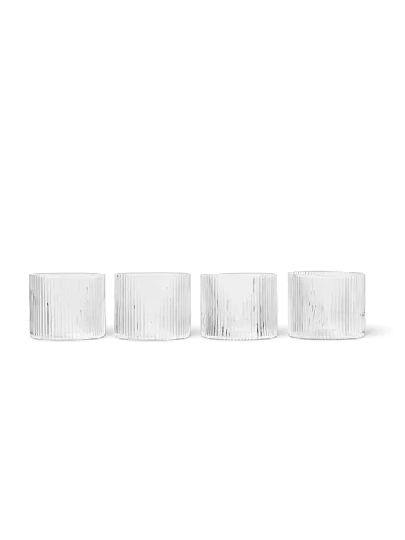 Ripple Low Glasses, Sæt á 4 fra Ferm Living