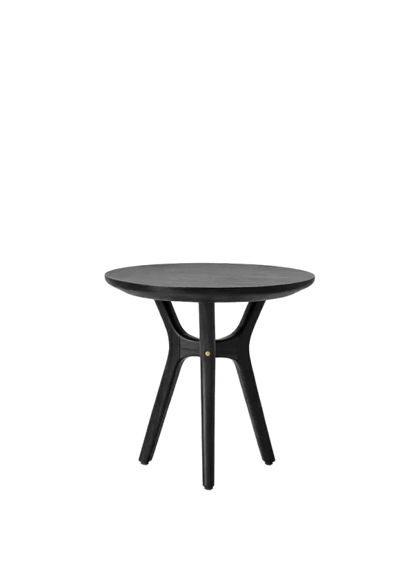 Rén sidebord i sort lakeret eg, Ø45 cm fra Stellar Works