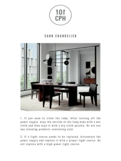 Sahn Chandelier, bronze fra 101 Copenhagen