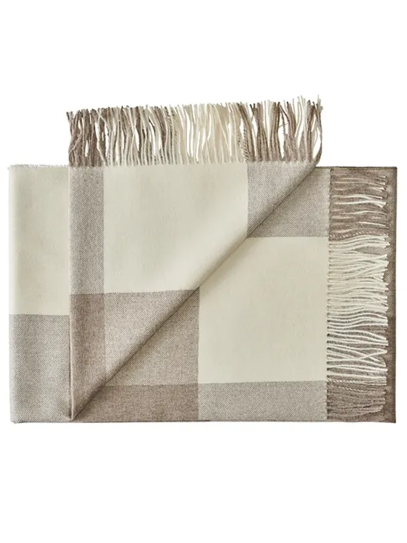 Santa Fe Plaid, walnut brown fra Silkeborg Uldspinderi