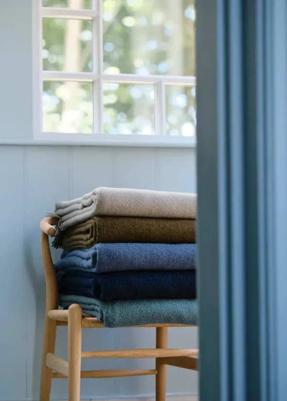 Season Plaid, caramel fra Silkeborg Uldspinderi