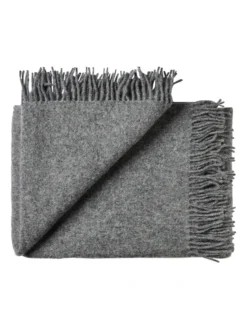 Season Plaid, dark nordic grey fra Silkeborg Uldspinderi