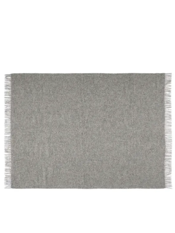 Season Plaid, medium grey fra Silkeborg Uldspinderi