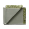 Secret Plaid, lime/moss fra Silkeborg Uldspinderi