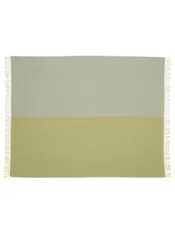 Secret Plaid, lime/moss fra Silkeborg Uldspinderi